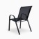 Set of garden furniture: table + 4 stools, textile, black, maximum load 120 kg