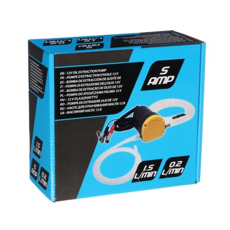 Pump for pumping oil, 12 V, 60 watts, hose 1.2 m, wire 2 m-3