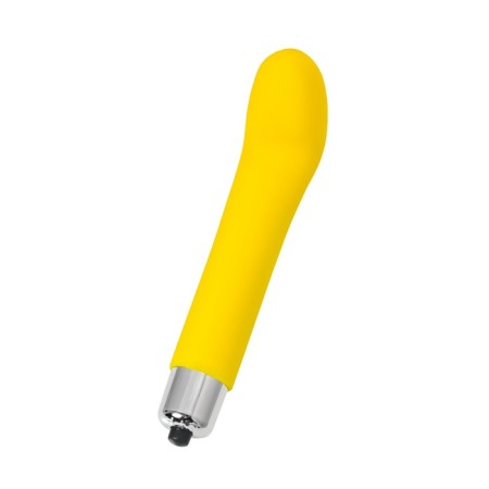 Stimulator of the goromantica awe, 12 cm, silicone, yellow color-6