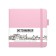 Sketchmarker sketchbook, 120 x 120 mm, 80 sheets, solid leather cover, pink, block 140 g/m2