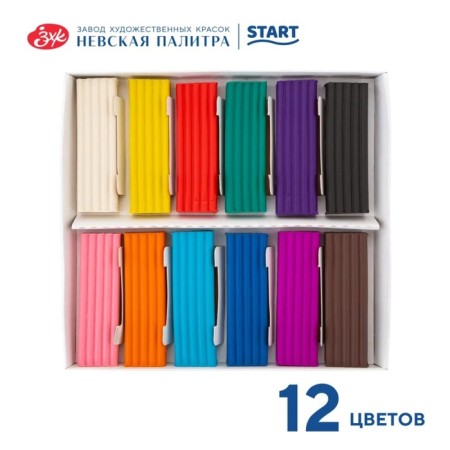 Plasticine ZHK "I am an artist!", 12 colors, 240 g, with a stack, 221411506-3