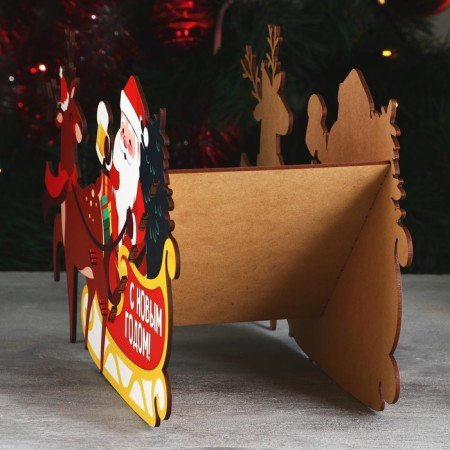 Organizer for bottles "Santa Claus in a sleigh"-8