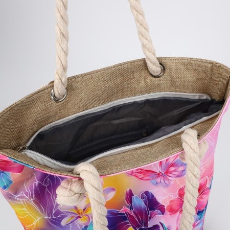 Bag Women's Beach "Flowers", 35x40 cm-4