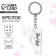 Acrylic key a keychain "Bad Girl", 4.4 x 6 cm