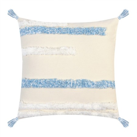 Decorative pillowcase "Ethel" BOHO, 45x45 cm, milk color, 100% cotton