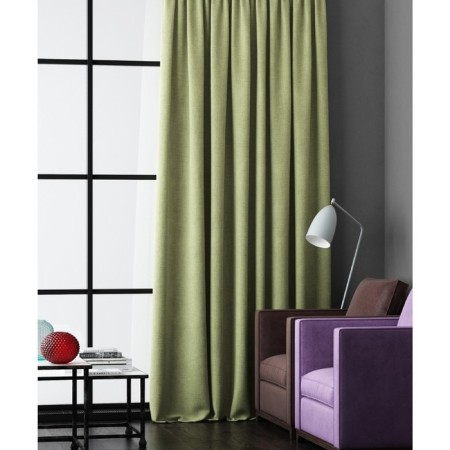 Non -combustible curtain "Eclipsso", size 145 x 280 cm, green color