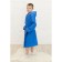 Baby waffle robe, height 158 ​​cm, blue color