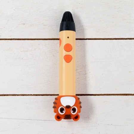 3D handle tigernok, work with PLA plastic, USB power cable, orange-3