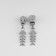 Automatic lock for metal zippers, No. 5, decorative, 10 pcs, Nickel color