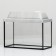 Aquarium "rectangular" with a lid, 10 liters, 32 x 15 x 21/26 cm, bleached oak
