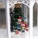 LED figure “Lantern with snowmen and a Christmas tree” 20 × 27 × 20 cm, plastic, AAX3 batteries (not complete), USB, glow of white