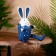 Souvenir "Rabbit" hanging paws, wood 20 cm, blue