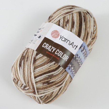 Yarn "Crazy Color" 25% wool, 75% acrylic 260m/100g (110)-1