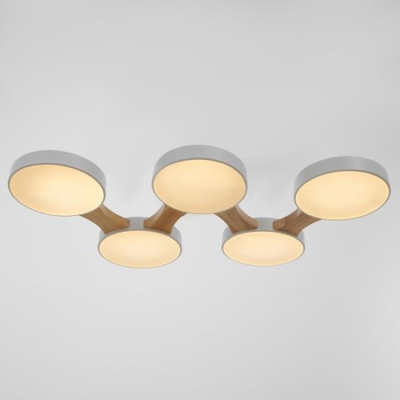 Chandelier 625361/5 LED 65W 3 modes 3000-6000k light wood 80x47x5 cm Bayerlux