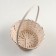 A set of wicker baskets, D16xH10/32cm, D18XH10/34cm, D21XH10/36cm, 3pcs, Bamboo, White