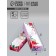 Box for 5 sweets with a shell, with a window "Flower", 21 x 5 x 3.3 cm. Confectionery packaging