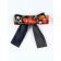 Carnival bandage "Maryushka", rr 50-58 cm, black with strawberries