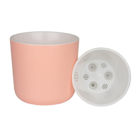 Plastic pot with the Lyon tab, pink color-2