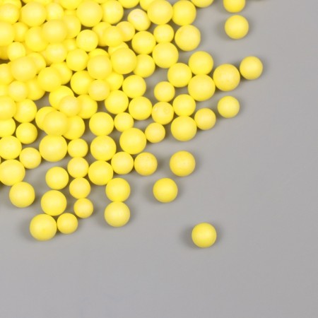 Decor for creativity Foam "Assorted balls" yellow set 10 grams