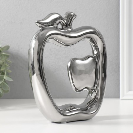 Souvenir Ceramics "Abstraction. Apples" silver 17x5.5x20.5 cm-3