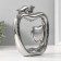 Souvenir Ceramics "Abstraction. Apples" silver 17x5.5x20.5 cm