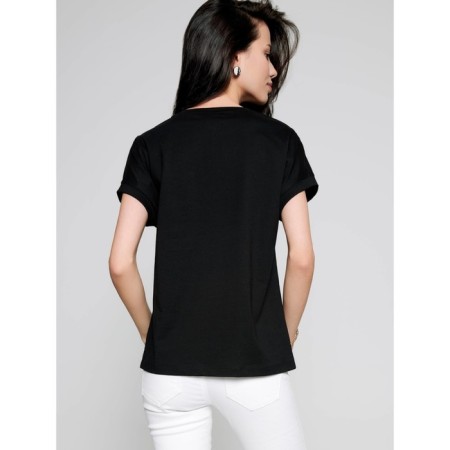 Female T -shirt, size s, black color-1