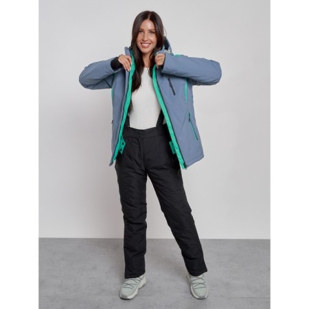 Ski jacket female, size 50, color gray-8