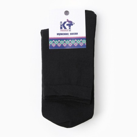 A set of men's socks (3 pairs), black color, rr 25-3