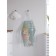 Apron of a kitchen with a photo print "Princess and a unicorn", adjustable, size OS