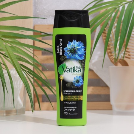Hair shampoo Dabur Vatika Black Seed Strength and Shine, 200 ml