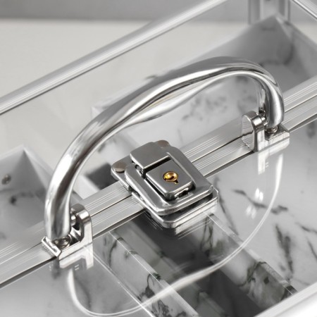 Casket Plastic Metal Carcass "Transparent" 18x25x18 cm-1