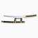 Souvenir weapon "Katana Hikera" 78 cm, black with gold, on a stand