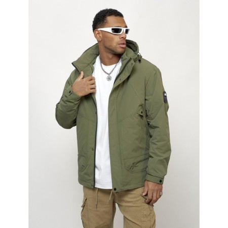 Male spring jacket, size 54, khaki color-5