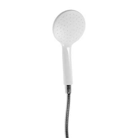 Bath mixer Zein Z3415, 35 mm cartridge, with shower set, zinc, white/chrome-8