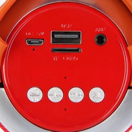 Portable column Luazon Lab-54, 10 W, 1200 mAh, Microsd, AUX, USB, Red-3