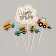 Topper "Happy Birthday. Transport ", 5 pcs.