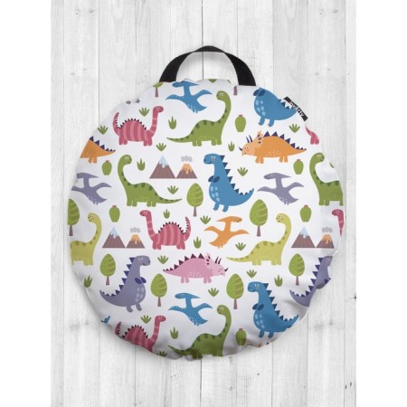 Pillow Siddle "Color dinosaurs", decorative, d = 52 cm