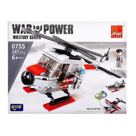 Constructor military "Helicopter", 3 in 1, 187 parts-3