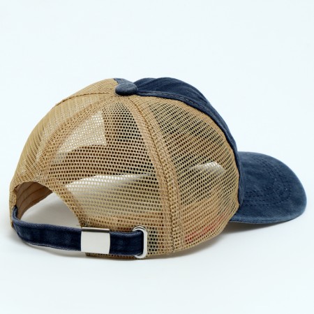 Baby cap for a boy with a Never, jeans, rr, 52-54 5-7 years-7