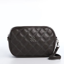 Bag Cross-Bodi with a zipper, gray color