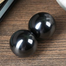 Magnetic balls black set 2 pcs d = 3.5 cm