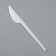 Disposable knife "white" in individual packaging, 16.5 cm