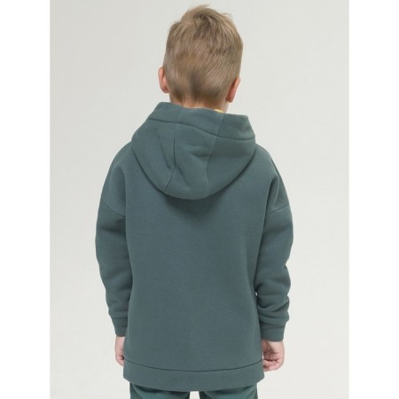 Sweatshirt for boys, height 110 cm, green color-3