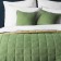 Jerry set: a cover 230 x 250 cm, pillowcase 45 x 45 cm - 2 pcs, green color