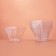 Plastic disposable form for bundles "Pagoda", 90 ml, 6.2 × 6.2 cm, the color is transparent