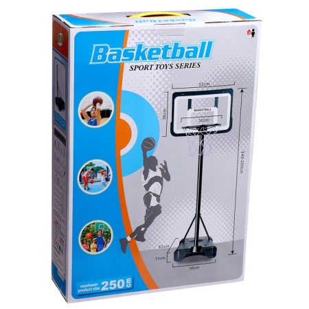 Basketball set, with a ball and a pump, 250 cm-13