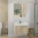 Mirror Comfort Comfort Riga 70 for the bathroom, sonom's oak color