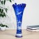 Vase "Coral" wood, blue (manual painting) 38cm