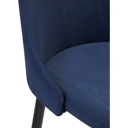 Harmar jama metal/velor, black/blue 46x53x90 cm-5