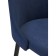 Harmar jama metal/velor, black/blue 46x53x90 cm